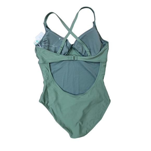 prAna 38D Marina one piece in large olive green NWT - Picture 3 of 8